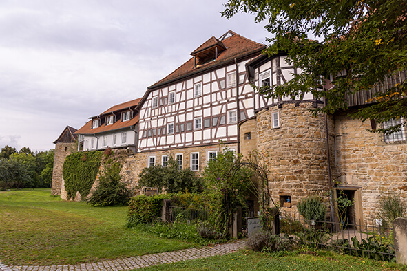 Foto des Fachwerkhauses der BIT in Öhringen.